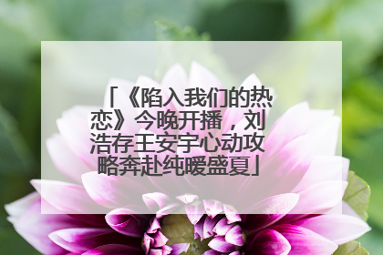 《陷入我们的热恋》今晚开播，刘浩存王安宇心动攻略奔赴纯暧盛夏