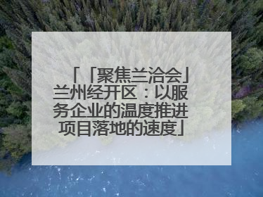 「聚焦兰洽会」兰州经开区：以服务企业的温度推进项目落地的速度
