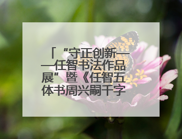 “守正创新——任智书法作品展”暨《任智五体书周兴嗣千字文七种》图书发行仪式在京举