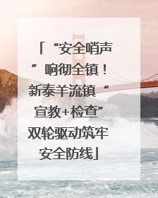 “安全哨声”响彻全镇！新泰羊流镇“宣教+检查”双轮驱动筑牢安全防线