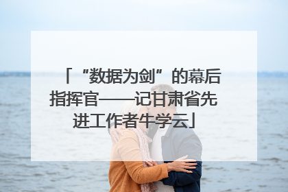 “数据为剑”的幕后指挥官——记甘肃省先进工作者牛学云