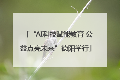 “AI科技赋能教育 公益点亮未来”德阳举行
