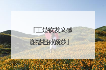 王楚钦发文感谢搭档孙颖莎