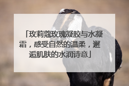 玫莉蔻玫瑰凝胶与水凝霜，感受自然的温柔，邂逅肌肤的水润诗意