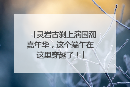 灵岩古刹上演国潮嘉年华，这个端午在这里穿越了！