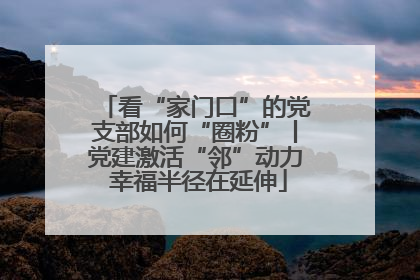 看“家门口”的党支部如何“圈粉”丨党建激活“邻”动力 幸福半径在延伸