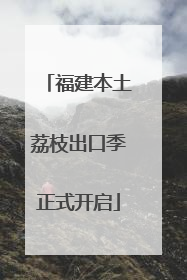 福建本土荔枝出口季正式开启