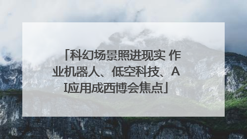 科幻场景照进现实 作业机器人、低空科技、AI应用成西博会焦点