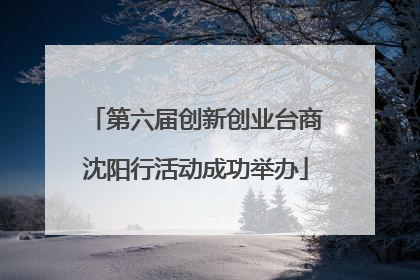 第六届创新创业台商沈阳行活动成功举办