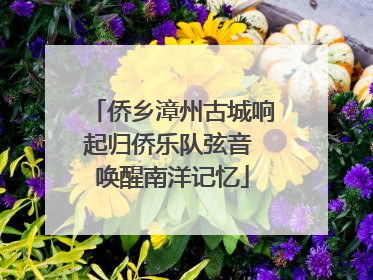 侨乡漳州古城响起归侨乐队弦音 唤醒南洋记忆
