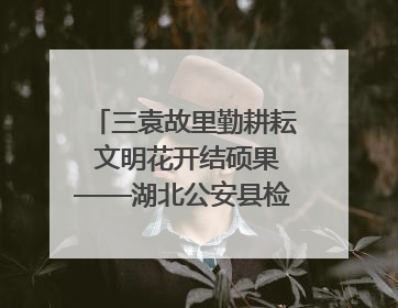 三袁故里勤耕耘 文明花开结硕果——湖北公安县检察院荣膺全国文明单位称号