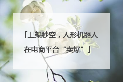 上架秒空，人形机器人在电商平台“卖爆”