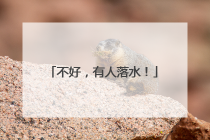 不好，有人落水！
