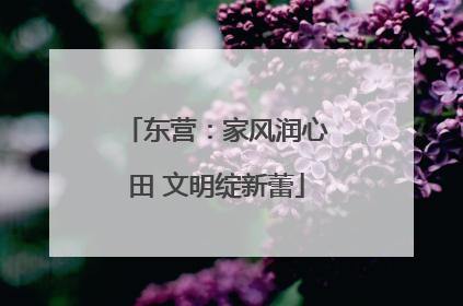 东营：家风润心田 文明绽新蕾