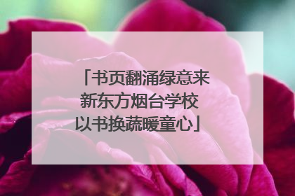 书页翻涌绿意来 新东方烟台学校以书换蔬暖童心