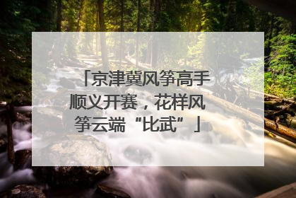 京津冀风筝高手顺义开赛，花样风筝云端“比武”