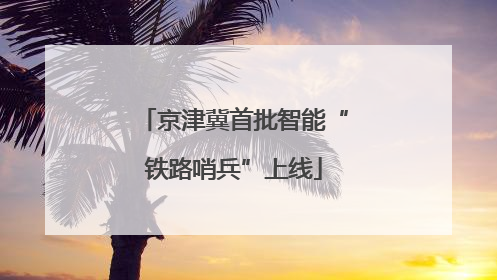 京津冀首批智能“铁路哨兵”上线