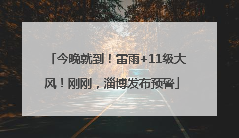 今晚就到！雷雨+11级大风！刚刚，淄博发布预警