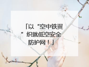 以“空中铁翼”织就低空安全防护网！