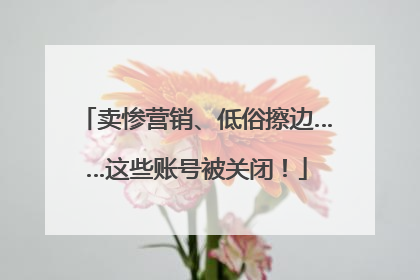 卖惨营销、低俗擦边……这些账号被关闭！