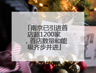 南京已引进首店超1200家，首店数量和能级齐步并进