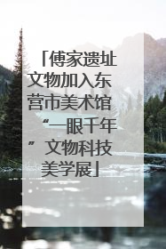 傅家遗址文物加入东营市美术馆“一眼千年”文物科技美学展