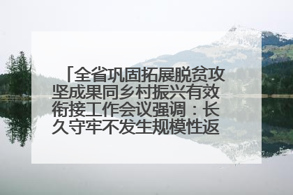全省巩固拓展脱贫攻坚成果同乡村振兴有效衔接工作会议强调：长久守牢不发生规模性返贫致贫底线 王宁出席并讲话 王予波主持