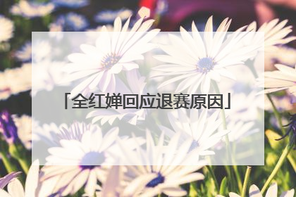 全红婵回应退赛原因