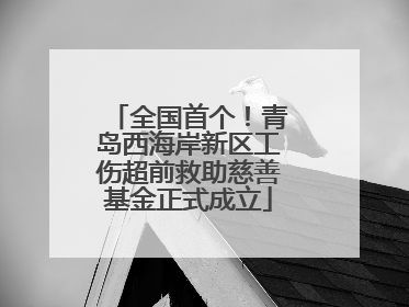 全国首个！青岛西海岸新区工伤超前救助慈善基金正式成立