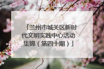 兰州市城关区新时代文明实践中心活动集锦（第四十期）