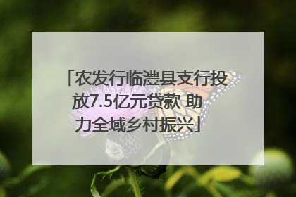 农发行临澧县支行投放7.5亿元贷款 助力全域乡村振兴