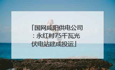国网咸阳供电公司：永红村75千瓦光伏电站建成投运