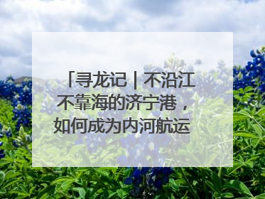 寻龙记｜不沿江不靠海的济宁港，如何成为内河航运的“绝对主力”