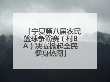 宁夏第八届农民篮球争霸赛（村BA）决赛掀起全民健身热潮