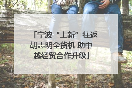 宁波“上新”往返胡志明全货机 助中越经贸合作升级