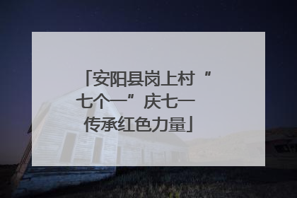 安阳县岗上村“七个一”庆七一 传承红色力量