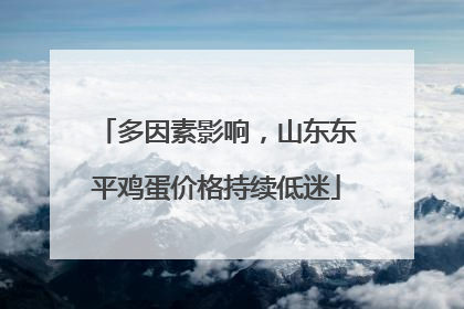 多因素影响，山东东平鸡蛋价格持续低迷