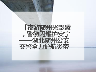 夜游随州光影盛，警徽闪耀护安宁——湖北随州公安交警全力护航炎帝故里寻根节夜游活动侧记