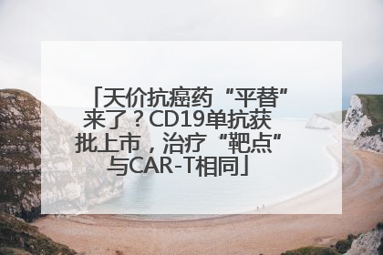 天价抗癌药“平替”来了？CD19单抗获批上市，治疗“靶点”与CAR-T相同
