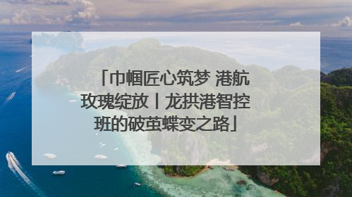 巾帼匠心筑梦 港航玫瑰绽放丨龙拱港智控班的破茧蝶变之路