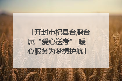 开封市杞县台胞台属“爱心送考” 暖心服务为梦想护航