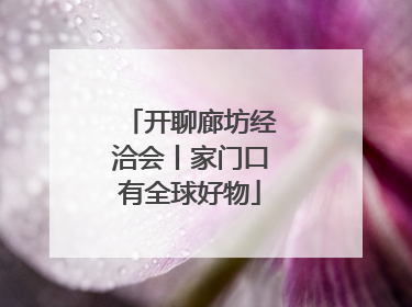 开聊廊坊经洽会丨家门口有全球好物
