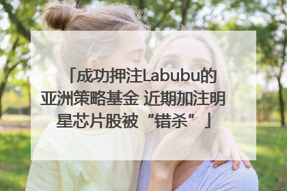 成功押注Labubu的亚洲策略基金 近期加注明星芯片股被“错杀”