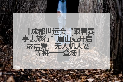 成都世运会“跟着赛事去旅行”眉山站开启 霹雳舞、无人机大赛等将一一登场