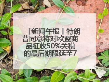 新闻午报丨特朗普同意将对欧盟商品征收50%关税的最后期限延至7月9日；00后舞蹈老师“花式”推介家乡岳阳>>