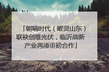 朝曦时代（曜灵山东）联袂创维光伏，临沂战新产业再添重磅合作
