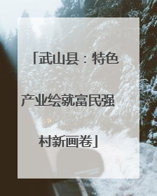 武山县：特色产业绘就富民强村新画卷