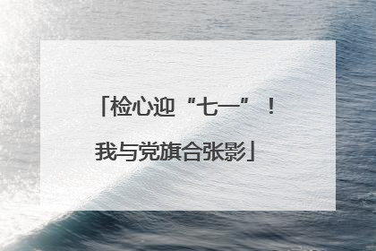 检心迎“七一”！我与党旗合张影