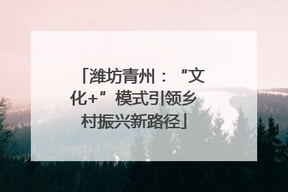 潍坊青州：“文化+”模式引领乡村振兴新路径