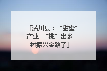 潢川县：“甜蜜”产业  “桃”出乡村振兴金路子